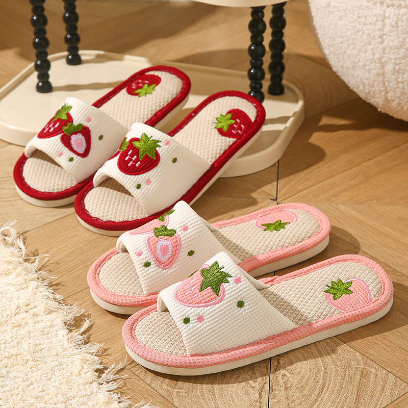 Pantuflas de lino con diseño d - Home Textile reseña y precio