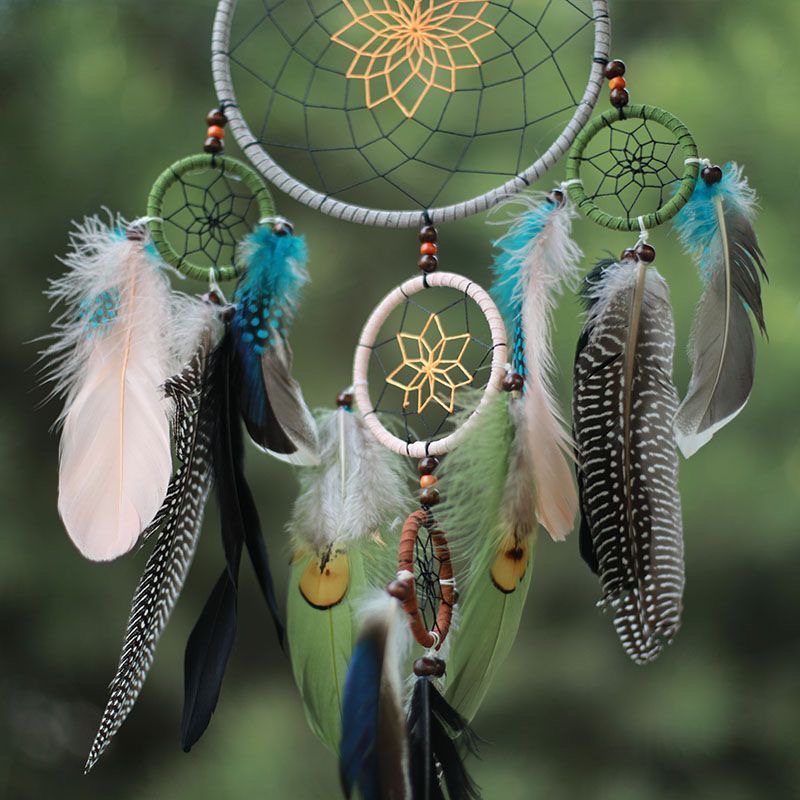 Atrapasueños de plumas con múl - Home Textiles & Decorations reseña y precio