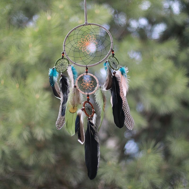 Atrapasueños de plumas con múl - Home Textiles & Decorations reseña y precio